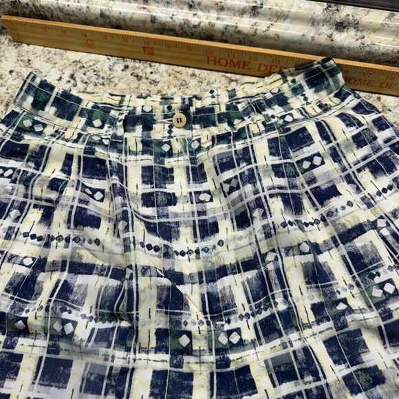 Vintage Reebok Shorts Womens 12 Golf Pleated Front 80s 90s Geo 30" Waist Y2K - Picture 3 of 11